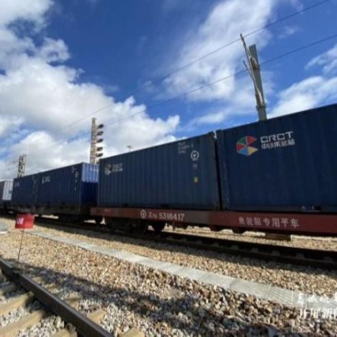 DDP Rail Freight Forwarding Companies Cina Ke Belarus Eropa Layanan Door To Door
