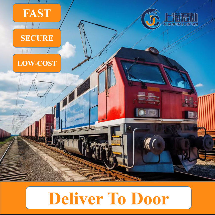 China ke Prancis Italia Jerman kereta api DDP transportasi pintu ke pintu