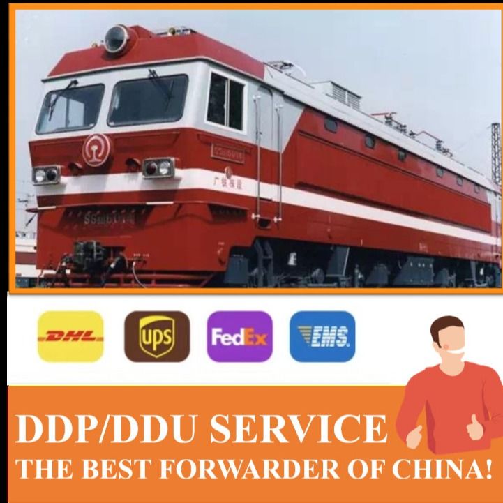 China ke Prancis Italia Jerman kereta api DDP transportasi pintu ke pintu